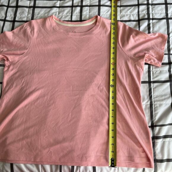 Issac Mizrahi Live T Shirt Womens Sz X-Large Tee Tunic Top Pink Casual Basic - Picture 9 of 9